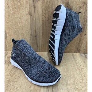 Skechers Running Sock Sneaker Shoes Women’s 7.5 Charcoal Black Dual Lite 59812R